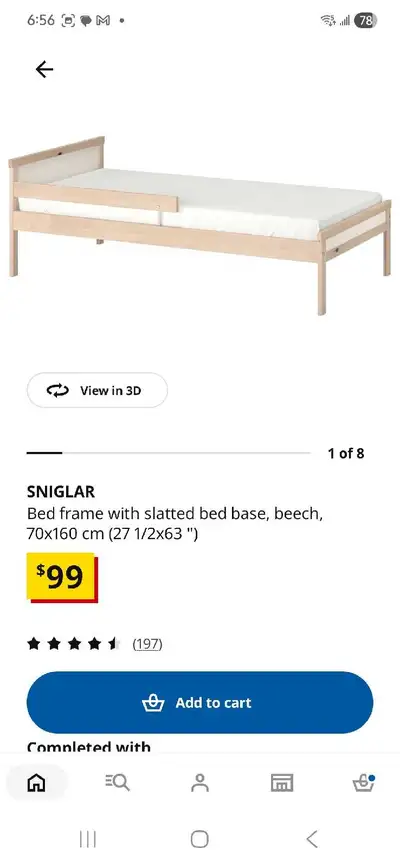toddler bed frame, View more