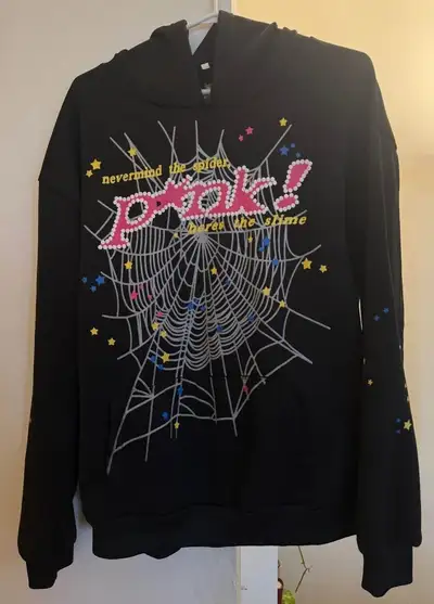 Men’s Sp5der / Spider P*NK Hoodie – Black, View more