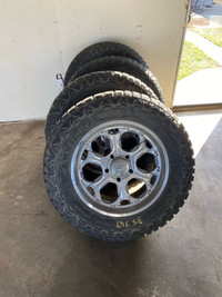 TRUCK AND OR JEEP RIMS AND TIRES 35X12.50  R20 LT