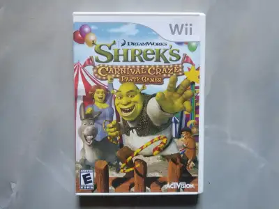 Shrek Carnival Craze Party Games for Wii Tested and comes guaranteed to be working. Tons of other Wi...