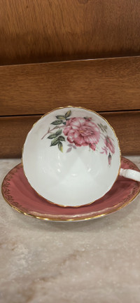 Tea cup and saucer Ainsley made in England Fine English Bone