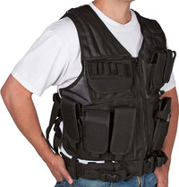 Modern Warrior Tactical Vest with Holster and Pouches -