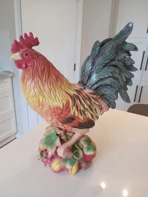 Fitz and Floyd Country Gourmet Rooster Figurine Centerpiece 17" in Home Décor & Accents in Calgary - Image 2