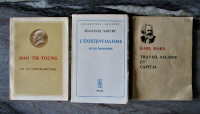 Livres : JP Sartre, Karl Marx et Mao Tse-toung