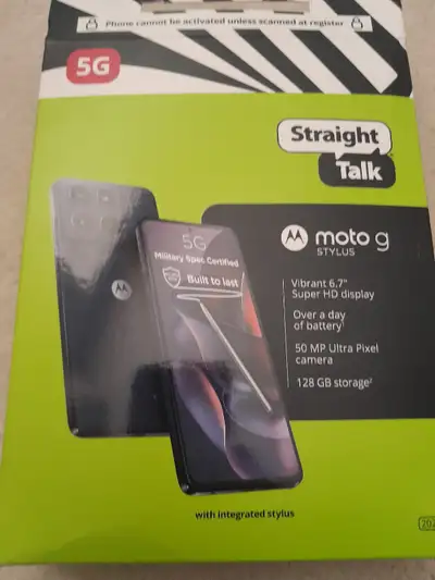 Moto G 2025 stylus 5G open box used, View more