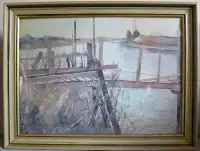 Watercolour print - "Broken Wharf"