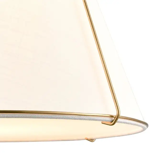 NEW Light Society 15 Inch 1-Light Brass Chandelier White Shade in Indoor Lighting & Fans in London - Image 8