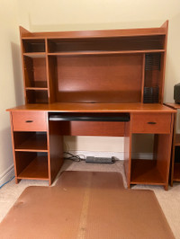 Computer table with hutch (shelves). Chery. OBO