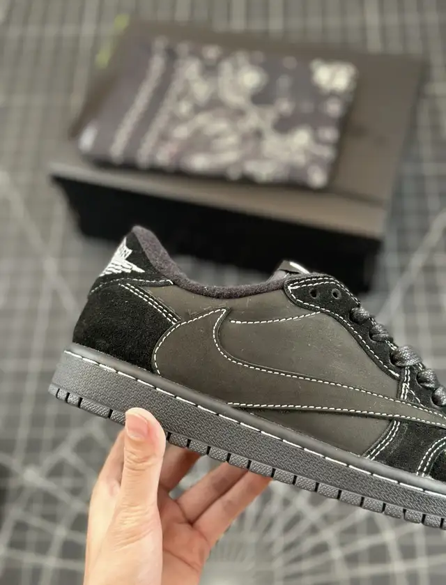 Jordan 1 Retro Low SP Travis Scott Black Phantom  in Men's Shoes in Mississauga / Peel Region - Image 7