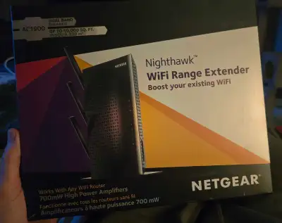 Brand New (BNIB). Never used. (Bought Asus zen 4 node mesh system instead) Boost your existing netwo...