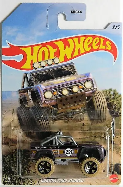 Hot Wheels 1/64 scale Custom Ford Bronco diecast new sealed, $5 each. Pickup in north Ajax, shipping...