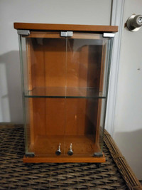 Small Wooden/glass display cabinet 