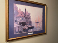 Vintage Print "By The Quayside" by E.W. Haslehust