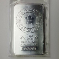 Bar en argent/silver 10 oz RCM/Monnaie royale .9999 lingot