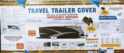 Travel Trailer Cover 26'1" - 28'6" Made by ADCO good used condition comes with storage bag small 2"...