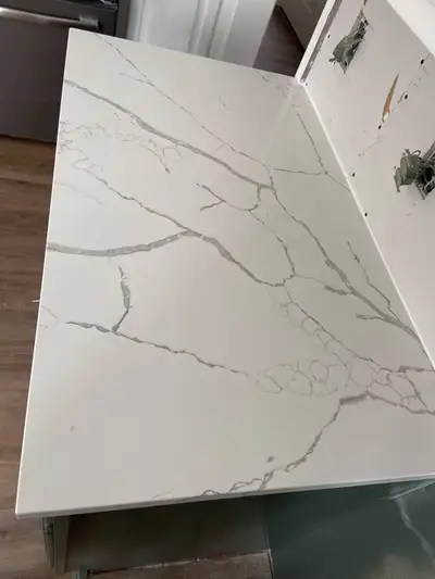 Calacatta Quartz Countertop Slab, View more