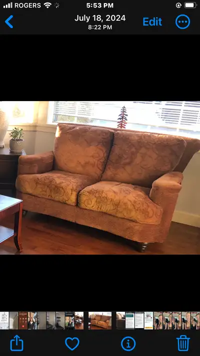 Stylish love seat, View more