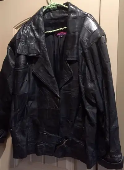 Jacket Leather Ladies Black, View more