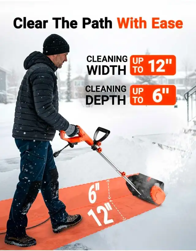 Voltask Snow Blower- Snow Shovel in Snowblowers in City of Toronto - Image 2