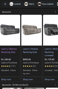 moving sale recliner leon’s sofa 