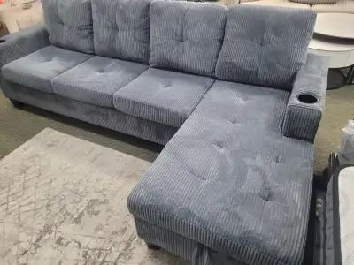Sectional with stoarge chaise, View more