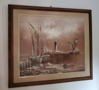 Original Oil on Canvas by Listed Artist R. Lindstrom (1882-1943)