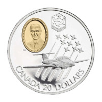 1997 $20 Aviation Series CT-114 Tutor Jet - Sterling Silver Coin