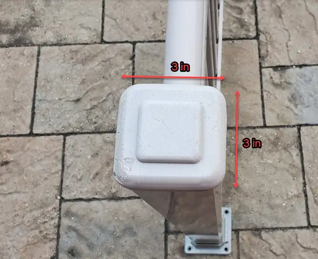 42 ln. ft of Aluminum Railing - Very good condition - Beige in Decks & Fences in Mississauga / Peel Region - Image 3