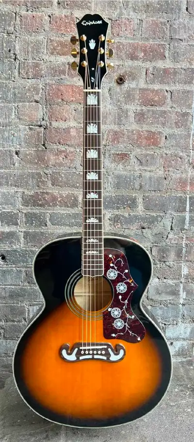 epiphone acoustic guitar ej200, View more