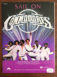 Sheet Music: Sail On, The Commodores, Lionel Richie 1979