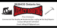 Legacy Roofing your flat roof specialist