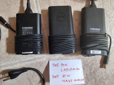 original Dell laptop adapter, 19.5v -- Dell 90w adapter model -- la90pm130 -- $25 For Dell Latitude...