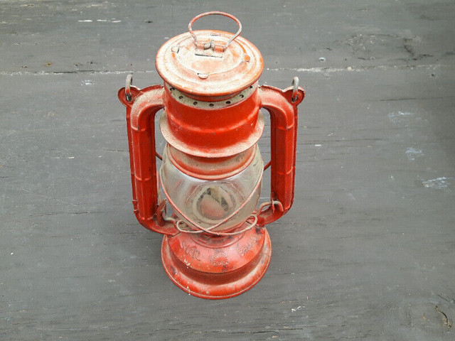 Antique oil lantern lamp with glass globe rare vintage SUN Japan in Arts & Collectibles in Hamilton