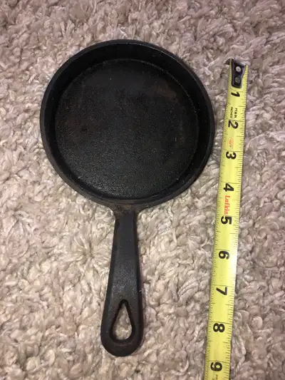 5" inches Cast Iron Skillet Small Frying Cooking Pan Black/firm , View more