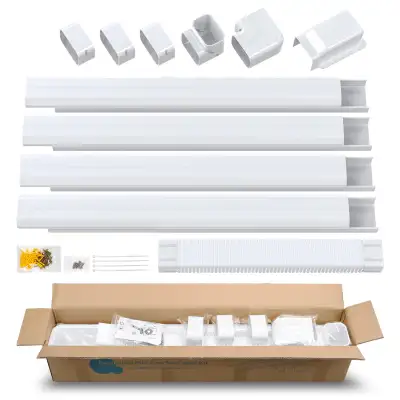 GREAT COMPATIBILITY: The line set cover kit is suitable for any mini split a/c, central air conditio...