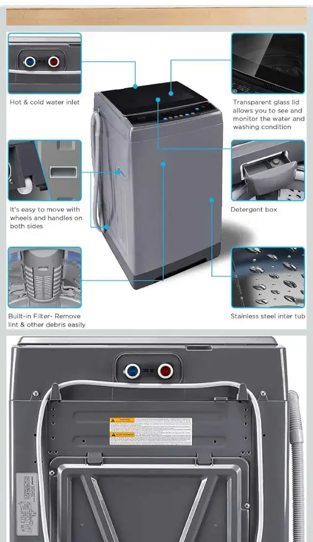 BRAND NEW Portable Washing Machine, still in shipping box in Washers & Dryers in City of Halifax - Image 3