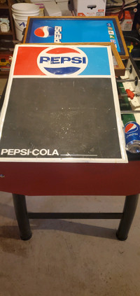 Pepsi  chalk board.