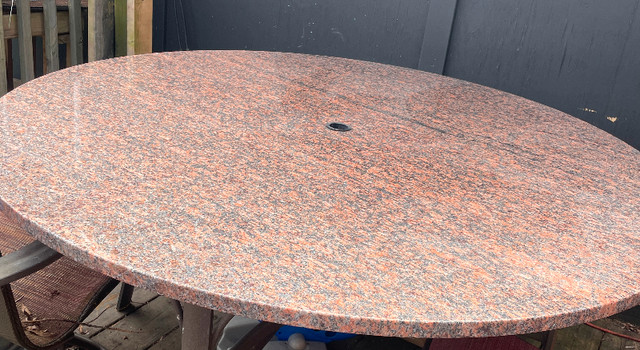 Granite patio table $550 O.B.O in Patio & Garden Furniture in Dartmouth - Image 4