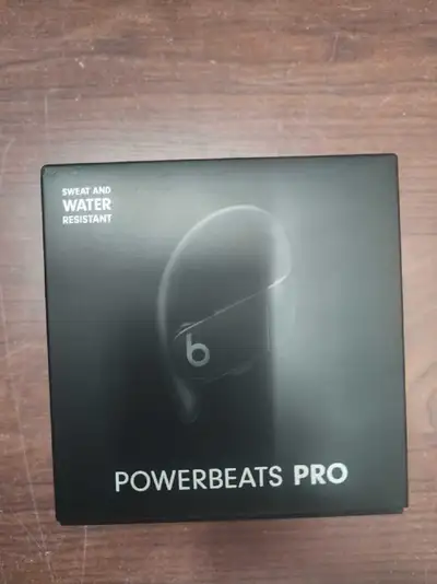 Selling a new Beats Powerbeats Pro, sweat and water resistant wireless earphones, perfect for workou...