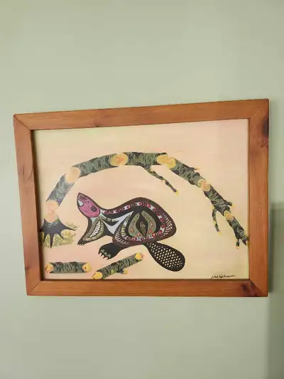 Indigenous pioneer of Woodland style painting , Noel Ducharme, View more
