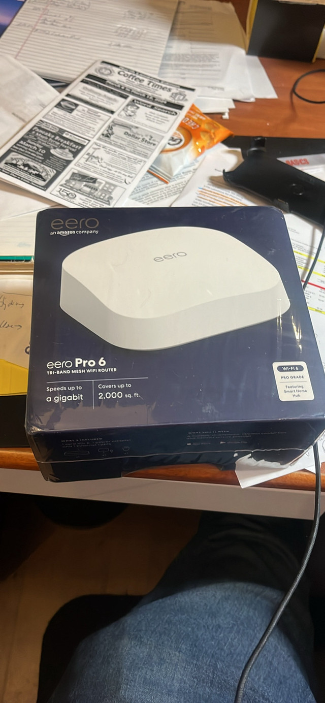 Amazon eero Pro 6 mesh Wi-Fi 6 router | Fast and reliable gigabi in Networking in Sarnia - Image 2