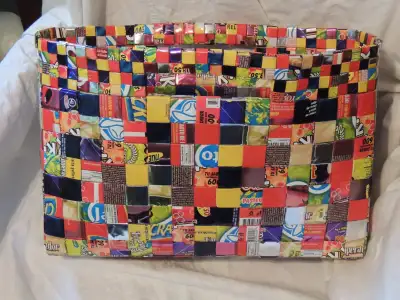 Candy Wrapper Woven Handbag, View more