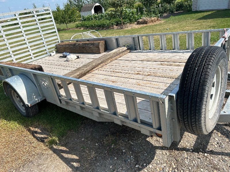 Utility Trailer 15' x 6' bumper hitch single axle with ramps Cargo & Utility Trailers