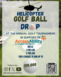 KW AccessAbility Helicopter Golf Ball Drop Draw!! :D