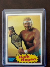 1985 OPC Canadian WWF WWE Wrestling Hulk Hogan Rookie Card 