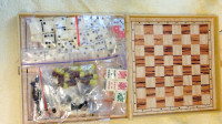Travel Games Set ( Chess, Checkers, Dominoes +)