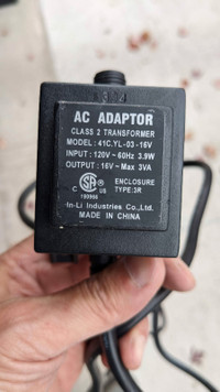 Ikea 16V 3A Light AC Adapter Adaptor Transformer -SEE PICS