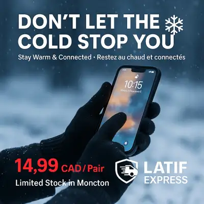 ❄️ Don’t Freeze This Winter – Touchscreen Gloves $14.99!, View more