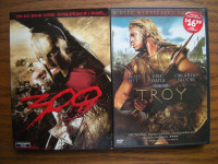 SWORD and SANDAL DVD MOVIE COLLECTION X2 : TROY and 300