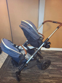 Silver cross double stroler with 2 seaters +tub for new born